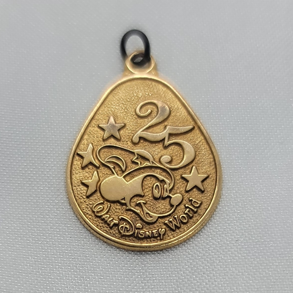 14k Yellow Gold 25th Anniversary Disney Charm